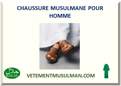 CHAUSSURE MUSULMANE POUR HOMME