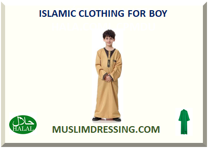 ISLAMIC CLOTHING FOR BOY